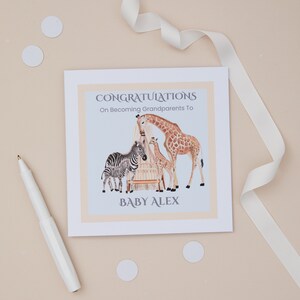 Nouveau bébé petit-fils, nouvelle petite-fille, carte nouveau petit-enfant, petit-enfant bienvenu, nouveau petit-enfant, carte nouveau grand-parent, carte petite-fille