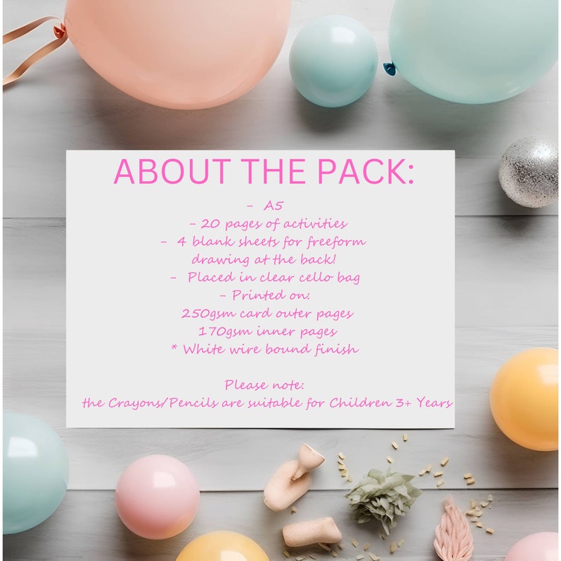 Personalised Flower Girl Activity Pack, Custom Foxthemed Kids Activity