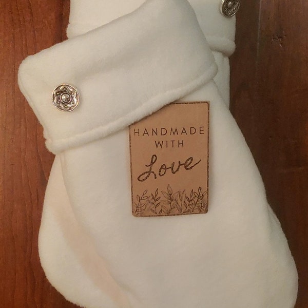 Made in Vermont Womens Mittens - Cream Luxe Fleece (x-Small)