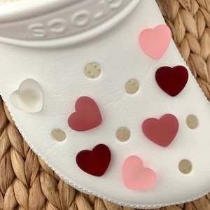 Matte Heart Jellies Croc Charms