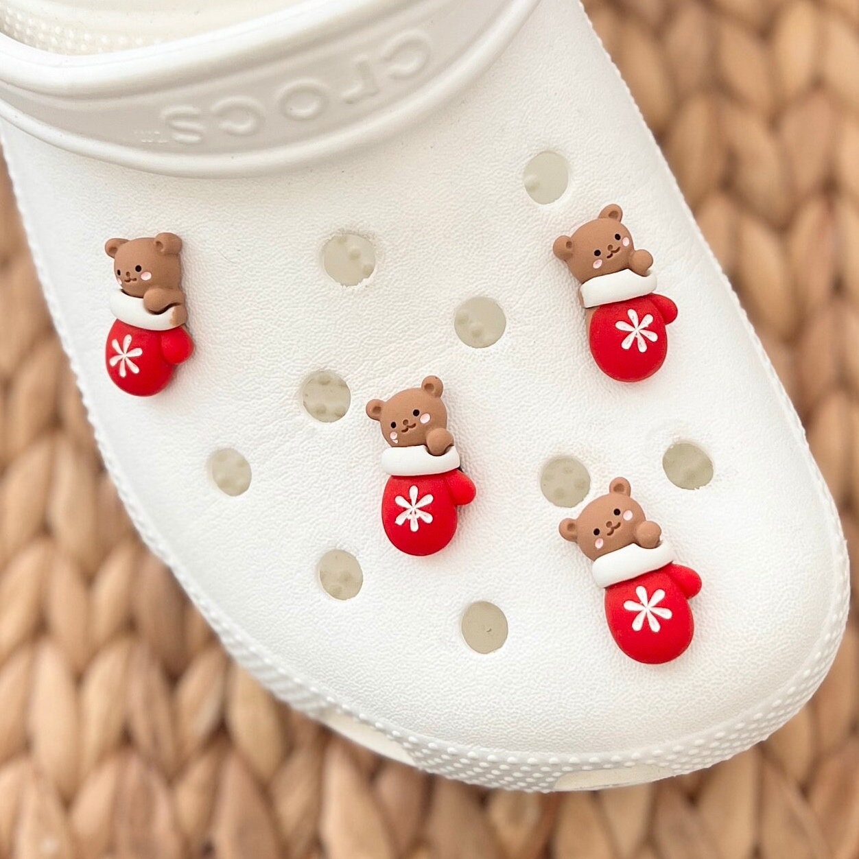 RED GLITTER Bear & Heart Shoe Charms, Croc Charms, Shoe Decorations, Bling  Charms, Bling Jibbitz, Jibbitz, Charms, Crocs, Croc Charms 