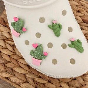 Green Simulation Plant Cactus Succulent With Spring Shoe Charms For Clogs  Sandals Decoration, Shoes Diy Accessories - Temu Australia