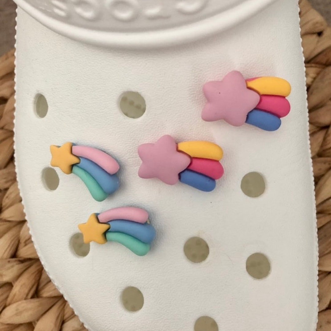 Kawaii Croc Charms - Star Shoe Charms - Cloud Croc Charms - Happy Croc Charms - Heart Croc Charms - Shoe Charms for Kids