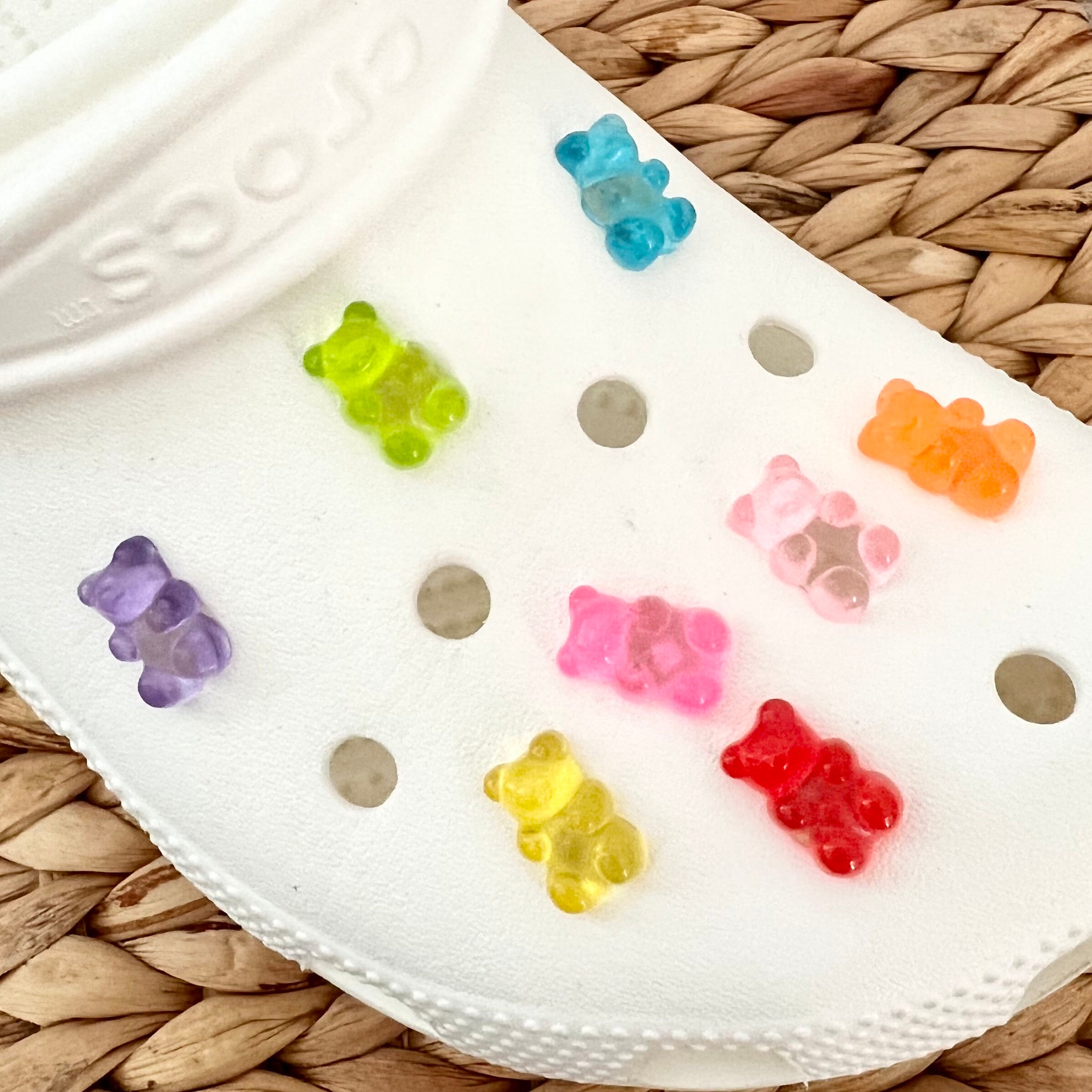 Glittery Gummy Bear Croc Charms | Set of 10 Charms or Set of 2 Charms