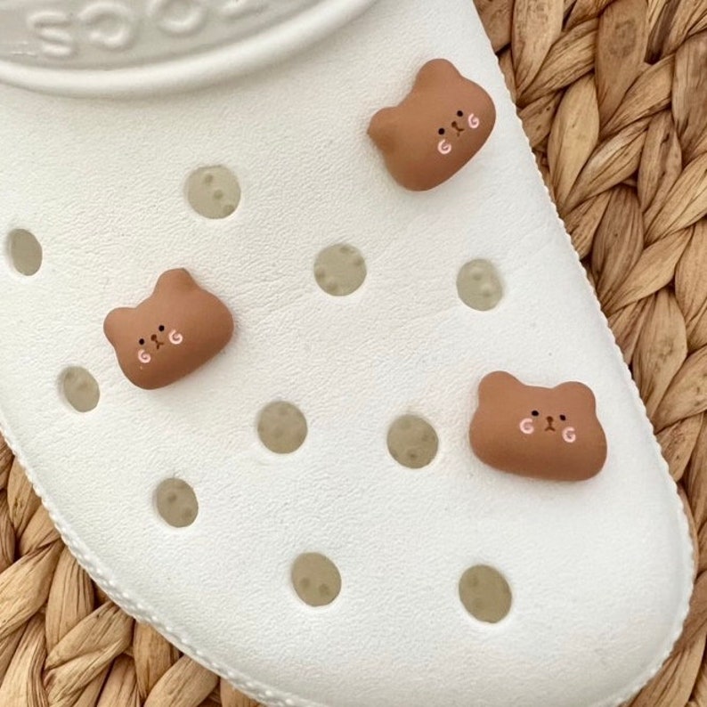 Chubby Teddy Bear Croc Charm Etsy