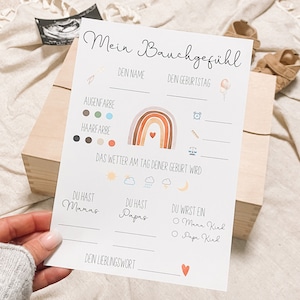 Ausfüllkarten | Wunschkarten für Babyparty | Babypartyspiel