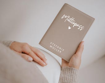 Mutterpasshülle SCHLICHTE ELEGANZ personalisiert mit Namen | Hülle für deutschen Mutterpass