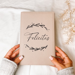 U-Heft und Impfpass Hülle personalisiert VINTAGE | Schutzhülle mit Namen | Geschenk für Geburt Jungen & Mädchen