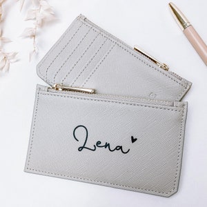 Personalisierte Mini Geldbörse mit Name SCHREIBSCHRIFT | personalisiertes Portemonnaie | Geldetui | Geschenk