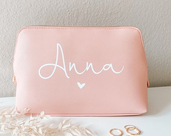 Beauty Bag SCHREIBSCHRIFT (personalisiert) | Kosmetiktasche | Geschenk für Frauen | Kulturtasche