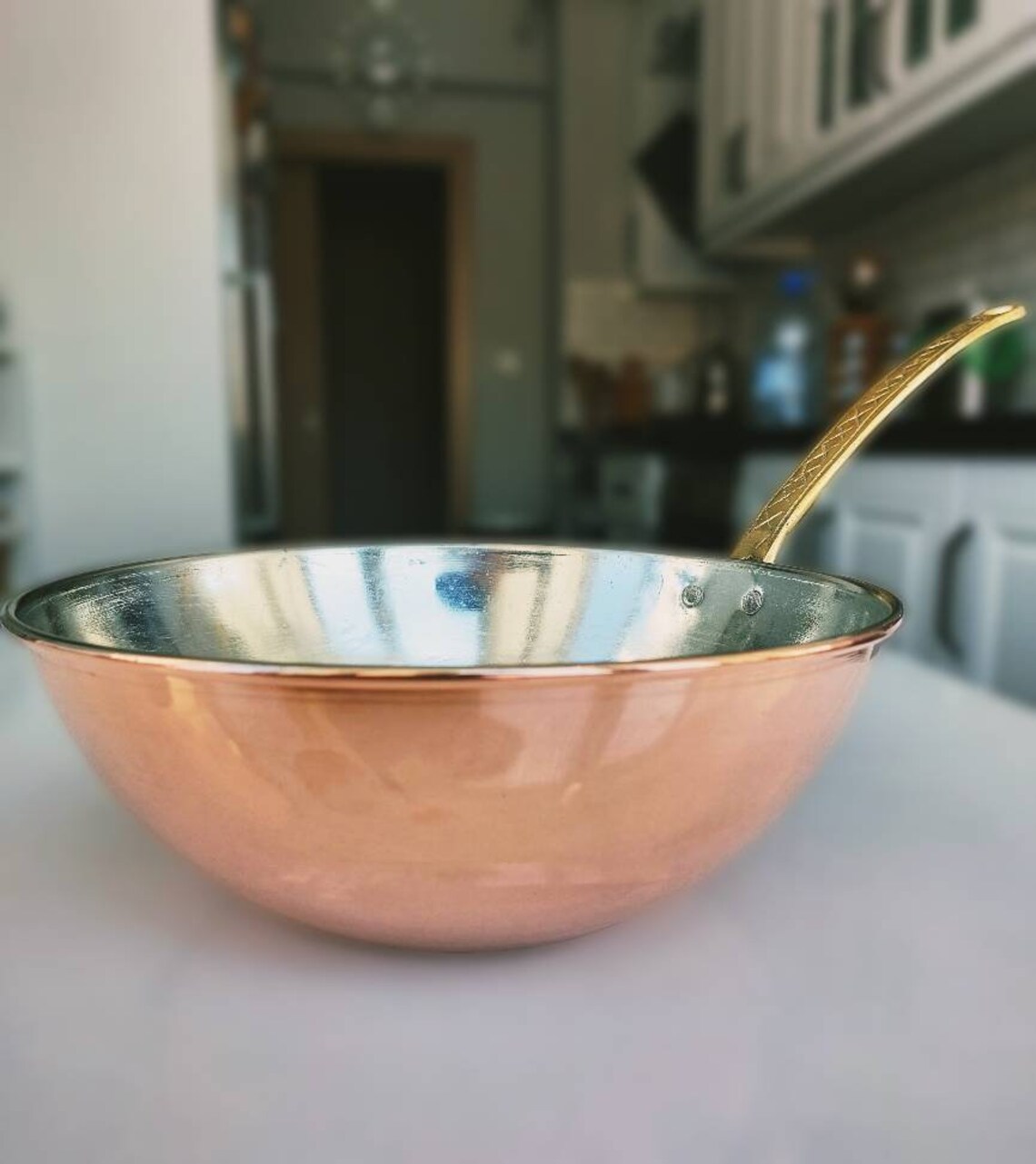 Copper Wok Pan Copper Wok Pan Handmade Thick Wok Pan Etsy