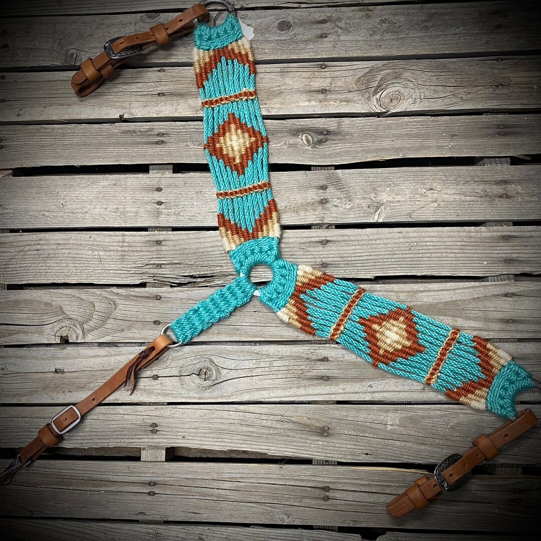 Collier De Poitrine Pour Cheval, 100% Mohair, Fait Main, Neuf