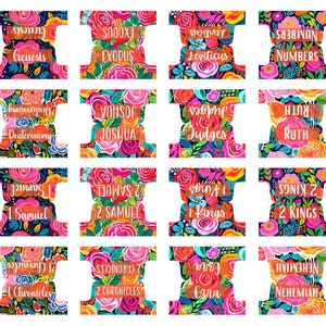Bible Tabs Laminated Bible Tabs Bright Bible Tabs Bible Journaling Tabs Bible Accessory Bible Study Tabs Adhesive Tabs Christian Gift Women