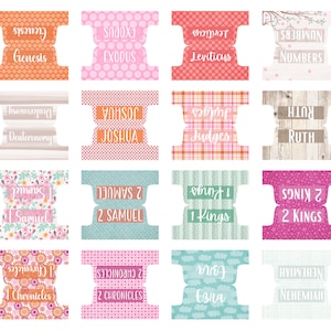 Bible Tabs Laminated Bible Tabs Bright Bible Tabs Bible Journaling Tabs Bible Accessory Bible Study Tabs Christian Gift Women