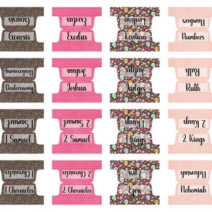 Bible Tabs Laminated Bible Tabs Bright Bible Tabs Bible Journaling Tabs Bible Accessory Bible Study Tabs Adhesive Tabs Christian Gift Women