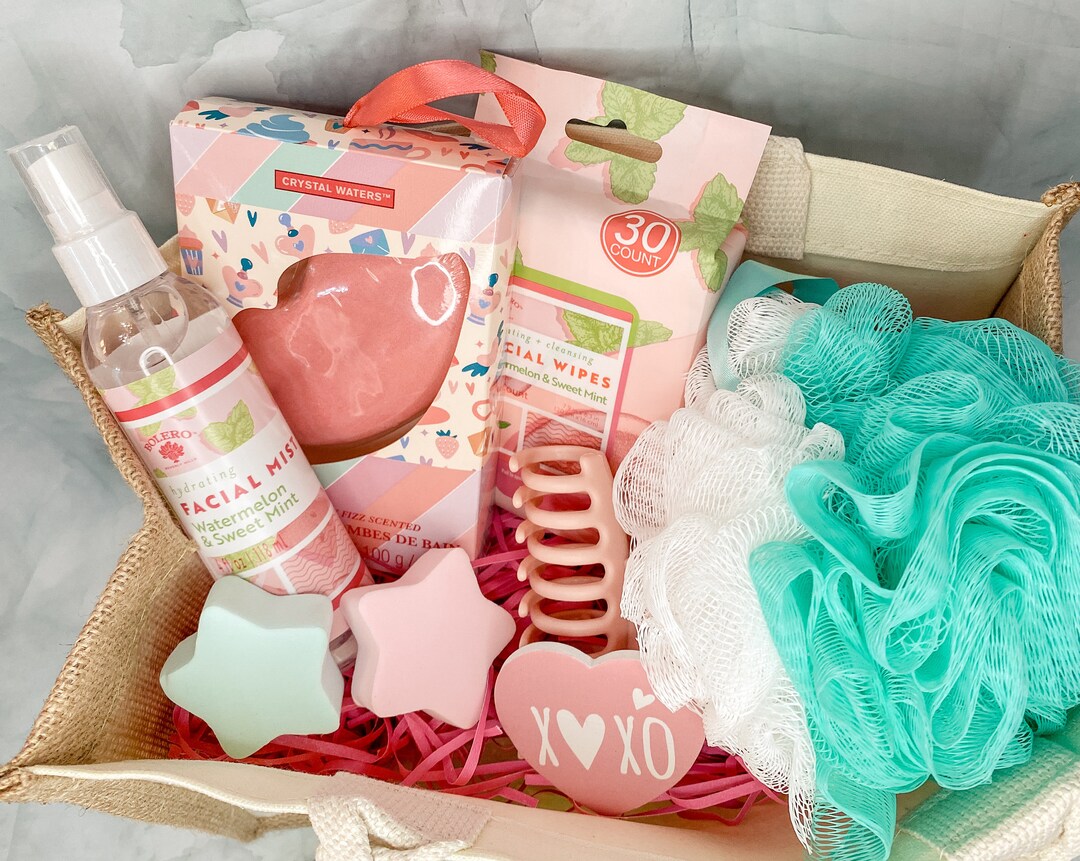 Teen Gift Set Tween Birthday Present Girls Spa Care Package Canvas Tote ...