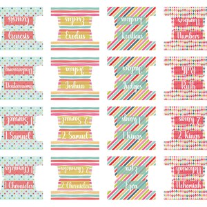 Bible Tabs Laminated Bible Tabs Bright Bible Tabs Bible Journaling Tabs Bible Accessory Bible Study Tabs Adhesive Tabs Christian Gift Women