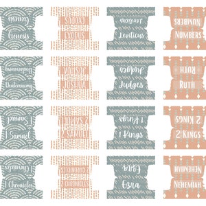 Bible Tabs Laminated Bible Tabs Floral Neutral Bible Tabs Bible Journaling Tabs Bible Accessory Bible Study Tabs Christian Gift Women