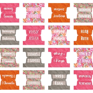 Bible Tabs Laminated Bible Tabs Bold Bible Tabs Bible Journaling Tabs Bible Accessory Bible Study Tabs Adhesive Tabs Christian Gift Women