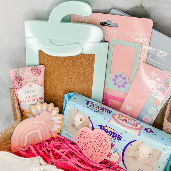 Teen Gift Set Tween Birthday Present Girls Canvas Tote Personalized Gift Box Kids Easter Basket Junior Bridesmaid Bag