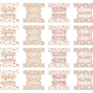 Bible Tabs Laminated Bible Tabs Neutral Bible Tabs Bible Journaling Tabs Bible Accessory Bible Study Tabs Christian Gift Women