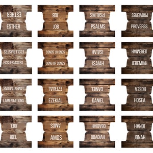 Bible Tabs Laminated Men&#39;s Bible Tabs Neutral Bible Tabs Bible Journaling Tabs Bible Accessory Bible Study Tabs Christian Gift for Men Wood