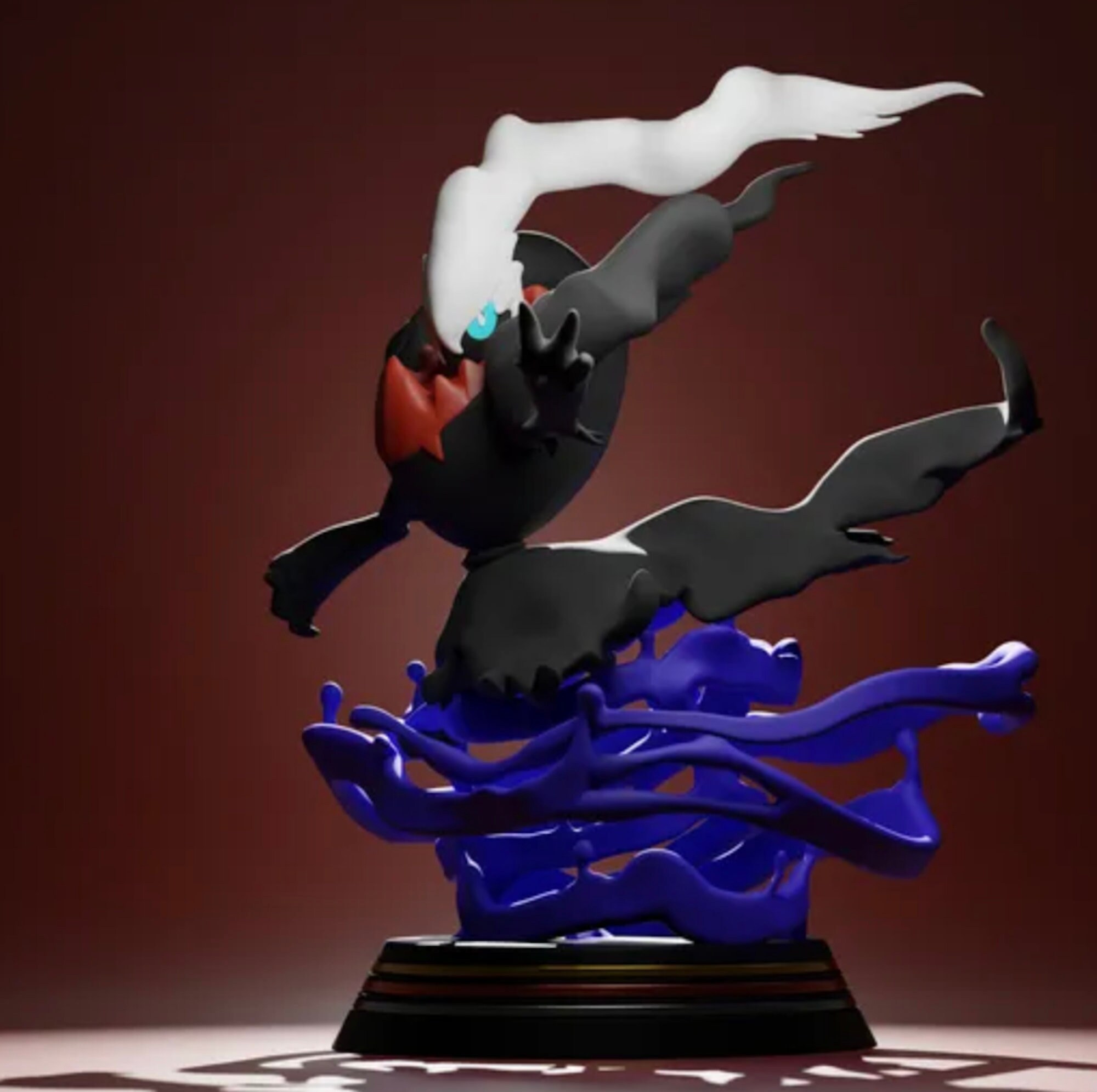 Darkrai Statue Figurine Pokemon Figurine 3d Printed Resin Etsy