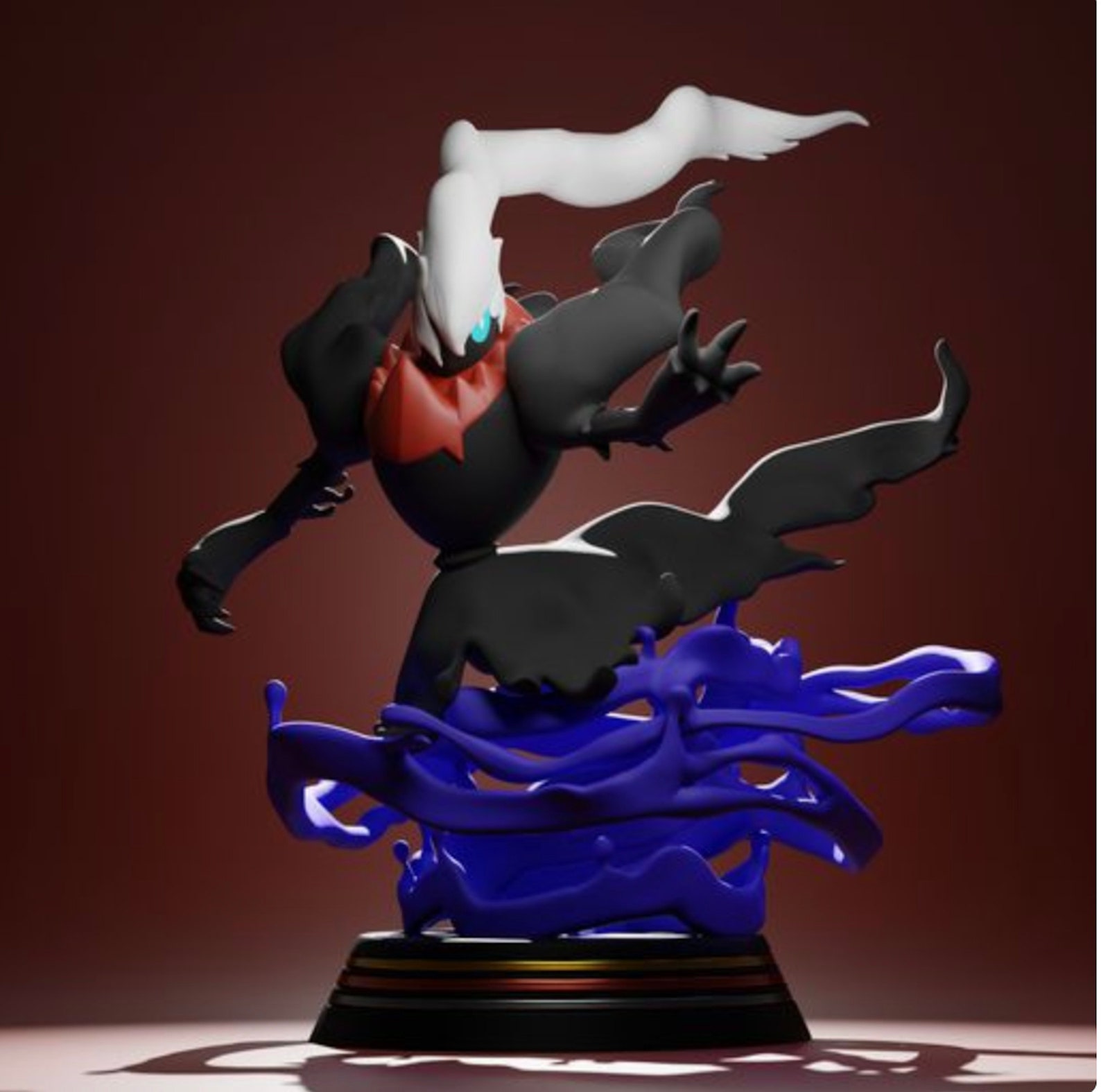 Darkrai Statue Figurine Pokemon Figurine 3d Printed Resin Etsy