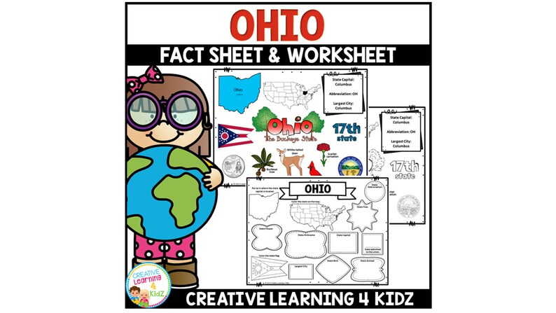 50 States Fact Sheets + Worksheets Bundle - Etsy