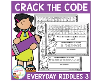 Crack the Code: Everyday Riddle Worksheets Set 3 – Fun Decoder Puzzles