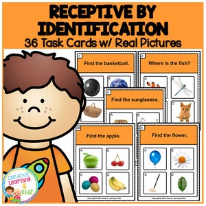 Identification du réceptif 1 Cartes à tâches ABA Éducation spécialisée