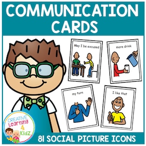 Social Communication Picture Icons Autism