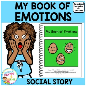 Social Story My Book of Emotions Special Education Autism - Editable image 3