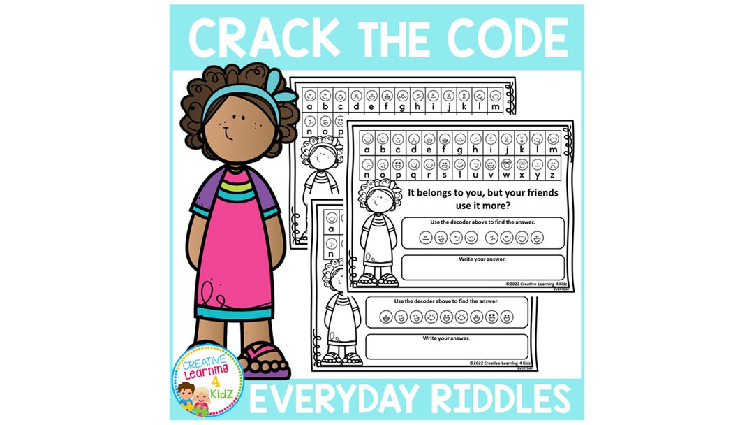Crack the Code: Everyday Riddle Worksheets Set 1 – Fun Decoder Puzzles ...