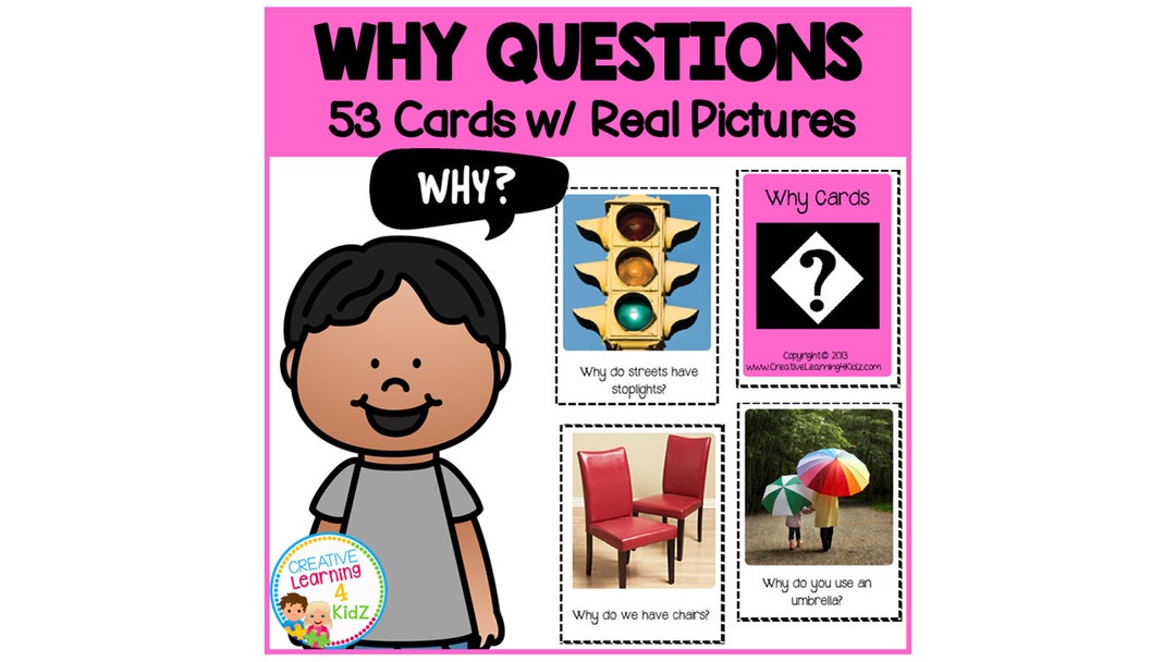 Why Question Cards Autism - Etsy