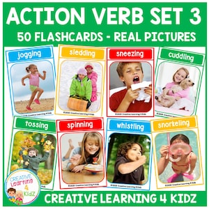 Actiewerkwoordkaarten set 3