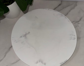 Faux marble tray