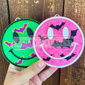 Smiley bats car freshie, scent, halloween, spooky