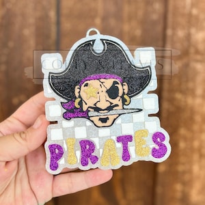 Pirates Car Freshie: Mascot Car Air Freshener