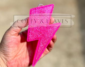 Lightning Bolt Car Freshie, Air Freshener Scent, Retro