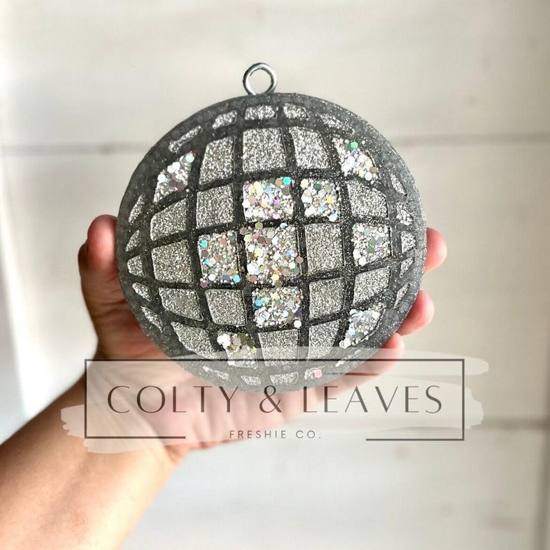Disco Ball Car Freshie, Retro, Scent Air Freshener image 1