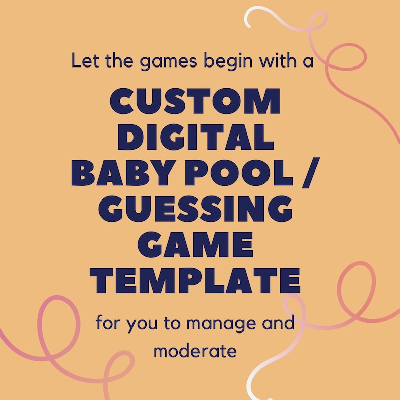 Custom Online Baby Pool Template That You Will Manage - Etsy