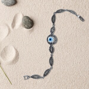 Evil Eye Bracelet, Sterling Silver Evil Eye Charm, Evil Eye Jewellery, Evil Eye Gifts, Protection Bracelet, Evil Eye Jewelry, Gift For Her
