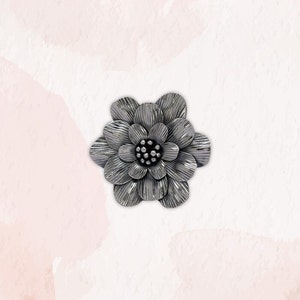 Unique 925 Oxidized Silver Brooch | Vintage-inspired Jewelry | Handcrafted Pin with Intricate Detailing | Statement Accessory for Women