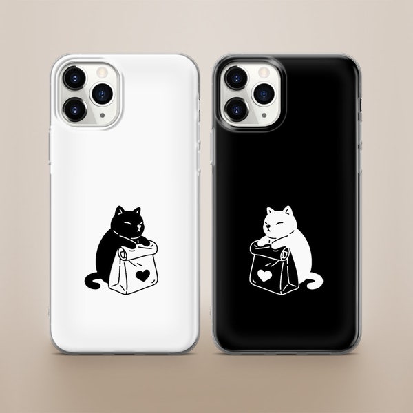 Matching Phone Case Couple Phone Cover Fit For iPhone 15 14 13 12 11 X 8 Samsung A14 S23 A73 A53 Huawei P40 Pixel 8 7 6 6 Pro