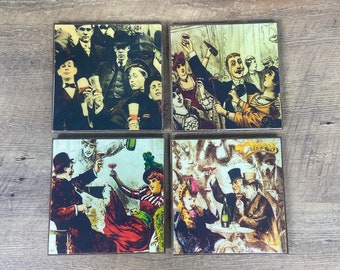 Cheers Bar TV Intro Sequence Coasters - handmade wood coaster set
