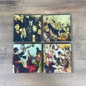 Cheers Bar TV Intro Sequence Coasters - handmade wood coaster set