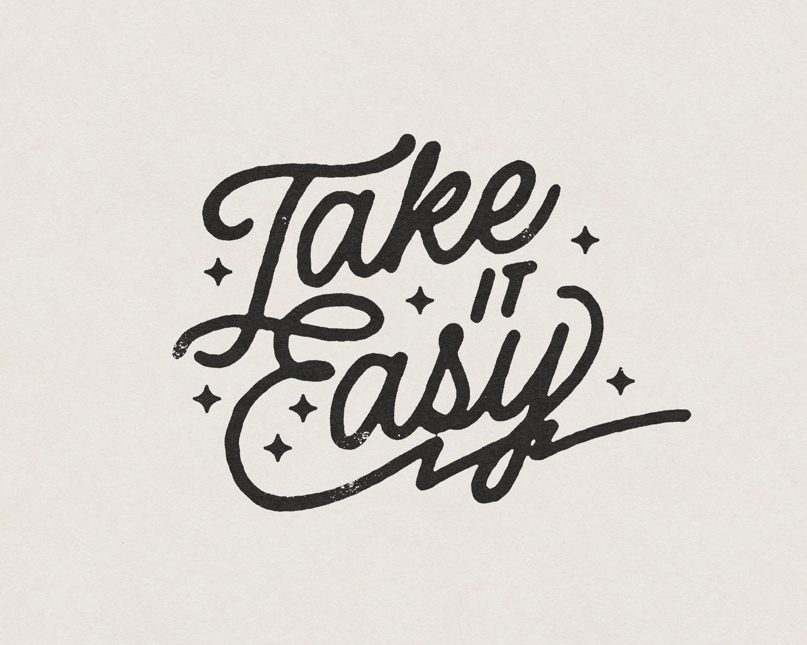 Take It Easy Print - Etsy