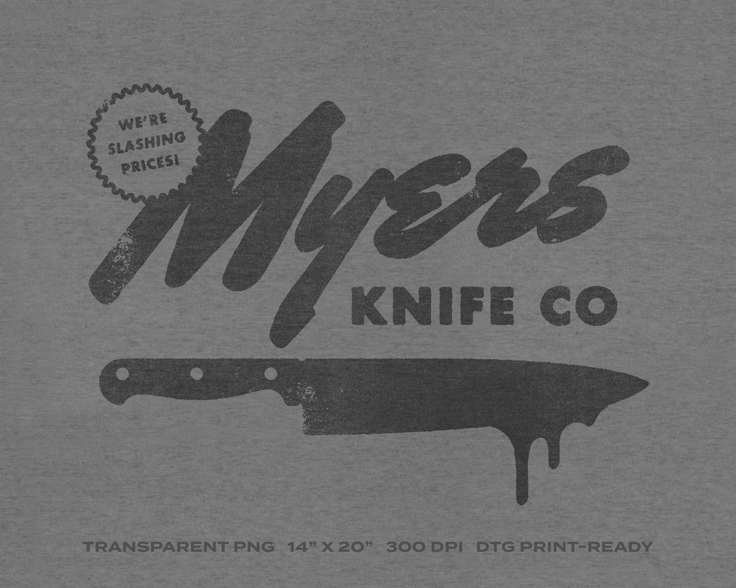 Myers Knife Co. Vintage Halloween Movie Transparent PNG Etsy