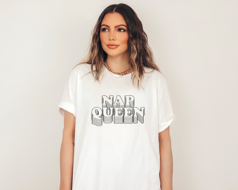 Nap Queen Cute Funny Heavy Sleeper Phrase and Saying Retro - Etsy
